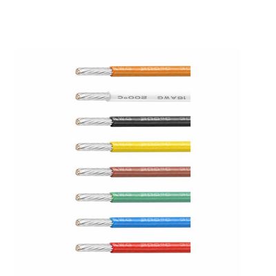 Cavo UL1180 PTFE 200C Resistente alle alte temperature 12-32 AWG