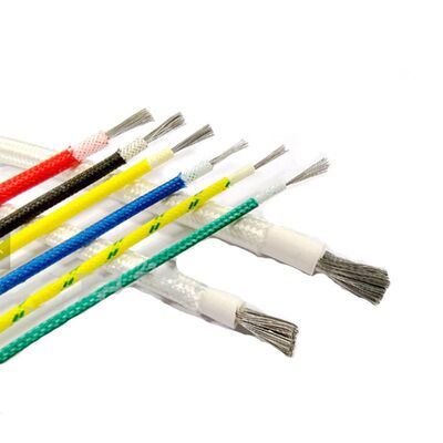 UL3069 Certified 150C Heat Resistance 600V Rated Voltage Silicone Fiberglass Braided Wire in 305m/roll